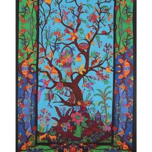 Sunshine Joy 3D Tree of Life Tapestry Wall Hanging